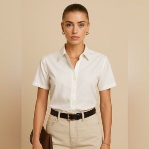 Brooks Brothers Slim Fit White Cotton Shirt, BNWT (a couple marks), size 8